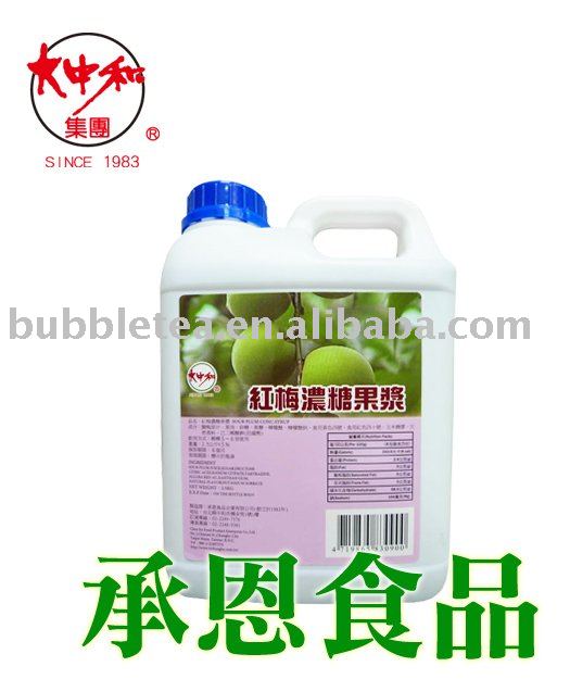 Red Plum Conc. Juice Syrup for Bubble Tea or Drinks (2070)