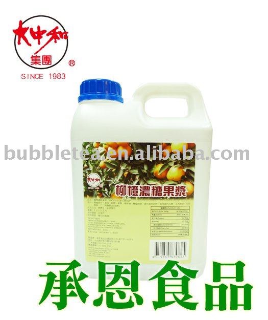 Orange Conc. Juice & Syrup for Bubble Tea or Drinks (2062)