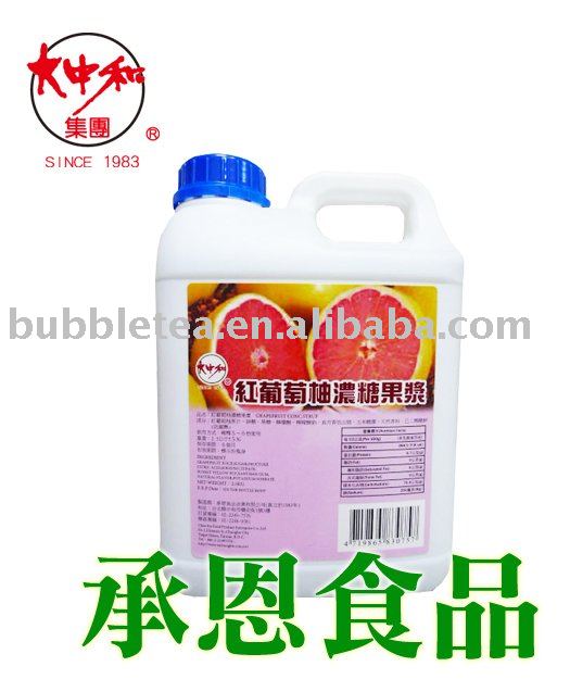 Grapefruit Concentrate Juice & Syrup for Bubble Tea or Drinks (2050)