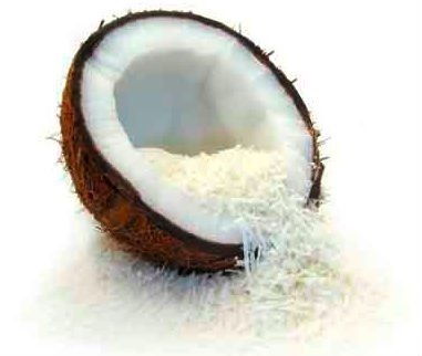 Fresh coconuts with other Tropical nuts