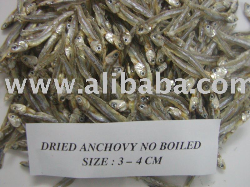 DRIED ANCHOVY HEAD ON, NO BOILED