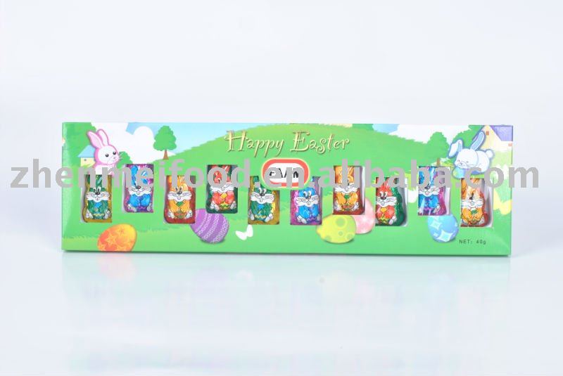 40g bunny chocolate for easter gift box