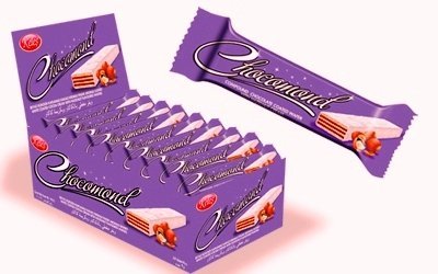 CHOCOMOND WHITE COATED WAFER