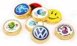  Chocolate  medals with sticker - diameter 30  mm 