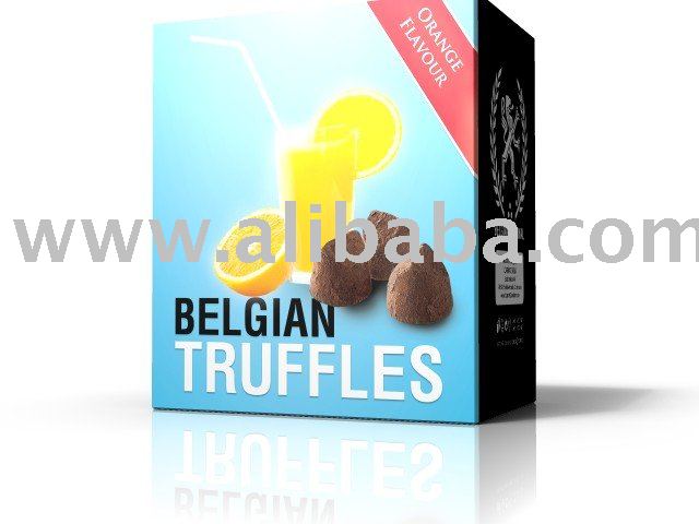  Belgian   Truffles  with Orange flavour