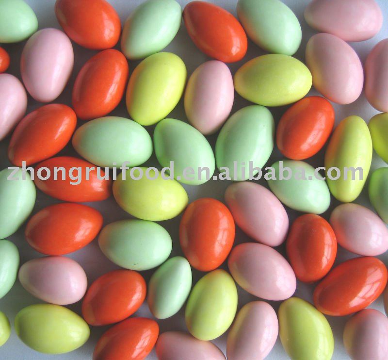  chocolate   coated  almond