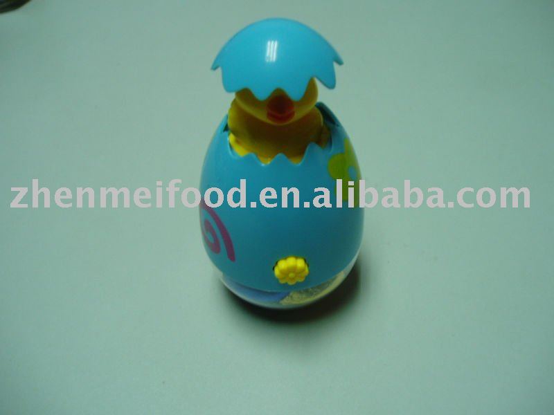 Easter toy bunny egg chocolate in blue