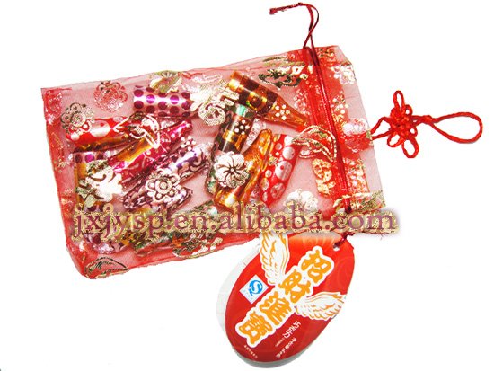 Multicolored Chocolate Bottle in Fortune Bag