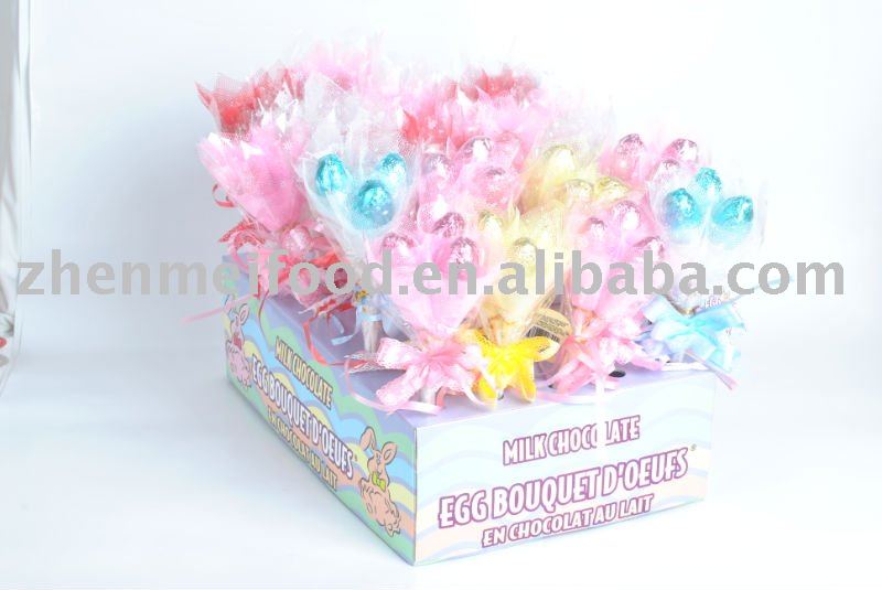Easter 27g hollow mini eggs bouquet milk chocolate
