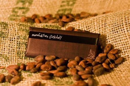 Dark chocolate with roasted cocoa beans