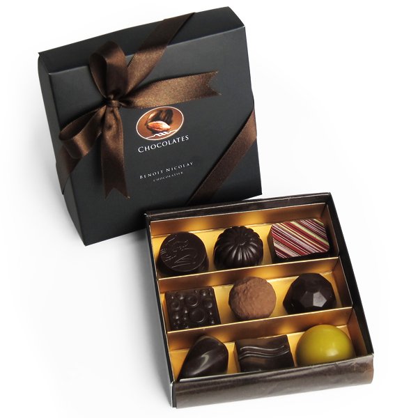 Chocolate truffle and praline, Dark selection by chocolates by benoit