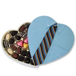 Chocolate    Shirt   Tie  Heart   Box 