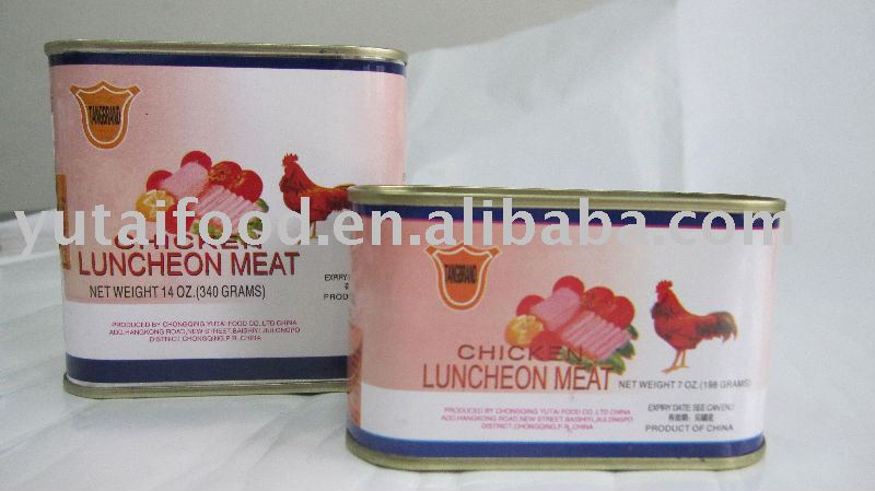 Canned  chicken  luncheon  meat
