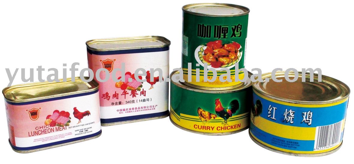 Canned Food : Chicken Luncheon Meat, Curry Chicken, Stewed Chicken, Roasted Chicken