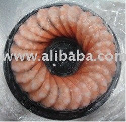 Frozen raw, cooked, shrimp ring, skewer shrimp