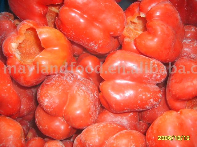 IQF whole red bell peppers