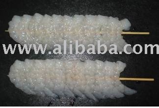 Frozen raw  shrimp   skewer 