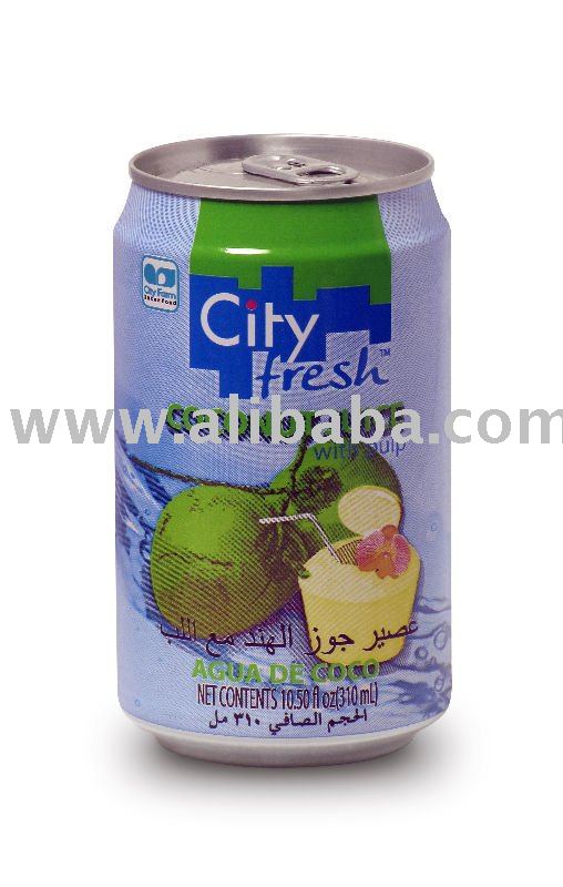  Canned   Coconut   Juice  with pulp