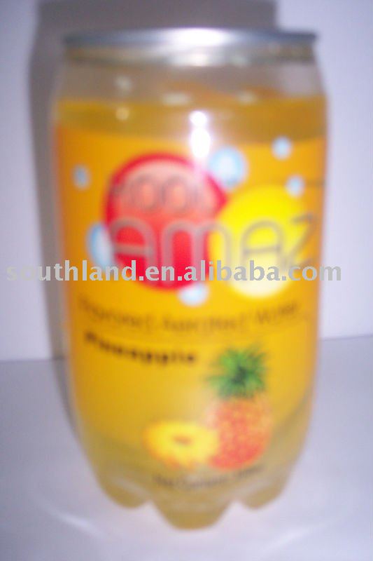 carbonated drink with pineapple flavor beverage