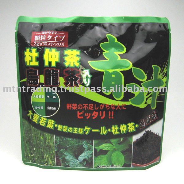 Japanese Aojiru Green juice with eucommia tea and oolong tea