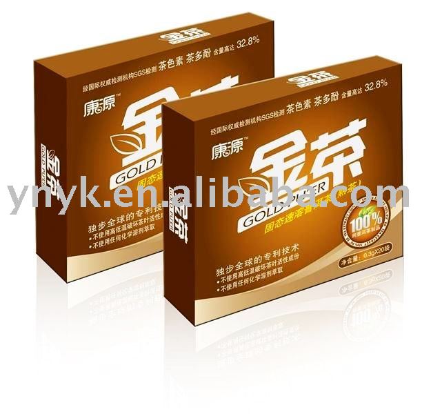 Brown(Ripe)  tea (Box)GOLD PU ER(Lose weight Skin Beauty Regulates  Blood   Sugar  Level)Whole