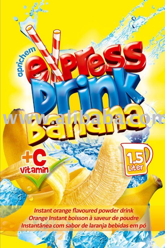 Flavoured powder  instant   juice  BANANA