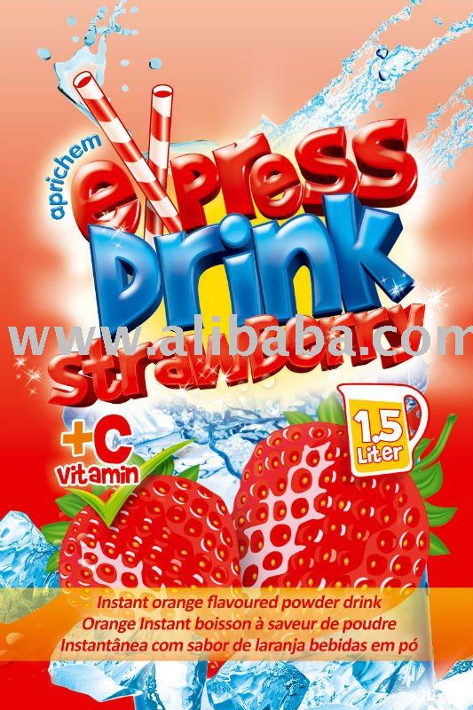 Strawberry instant powder drink juice