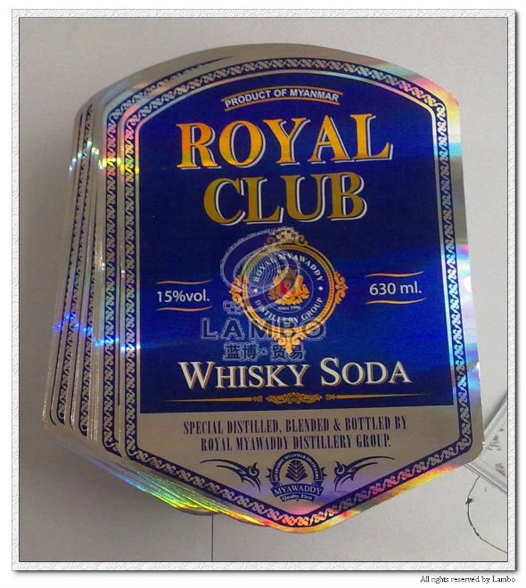 wine paper label