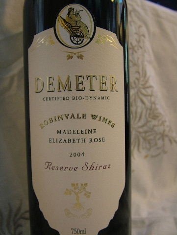2004 Reserve Shiraz "Madeleine"