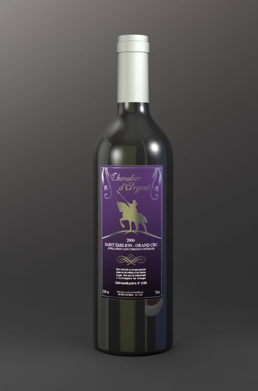 BORDEAUX FRENCH WINE - CHEVALIER D ARGENT AOC Saint Emilion Grand Cru