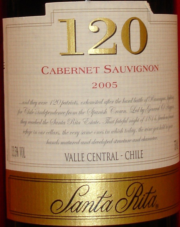 Santa Rita 120 Cabernet Sauvignon,Norway Santa Rita 120 Cabernet ...