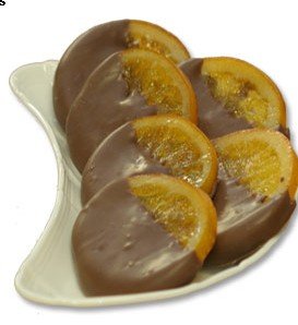 Hand Made Chocolates  --Half Dipped Glace Oranges