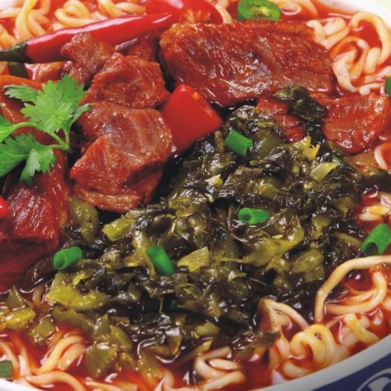 Air Dried Instant Noodle, beef & potherb mustard flavor