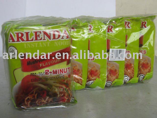 Halal instant noodle in packs