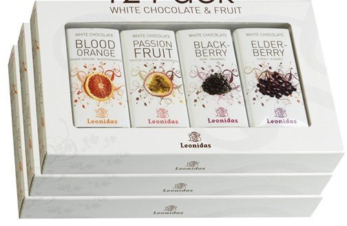 Leonidas White Chocolate with Fruit Mini Bars