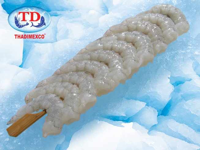Black Tiger Shrimp Raw PD Skewered