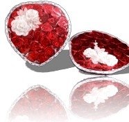 SILVER HEART  OF CHOCOLATE