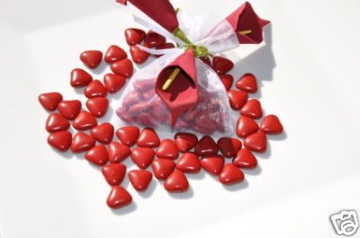 Candy Heart form belgian  chocolate  Lutece dragees  Almond s