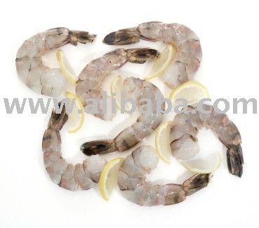 HLSO BT 8 / 12 Head Less Shell On Block Frozen Black Tiger Shrimp