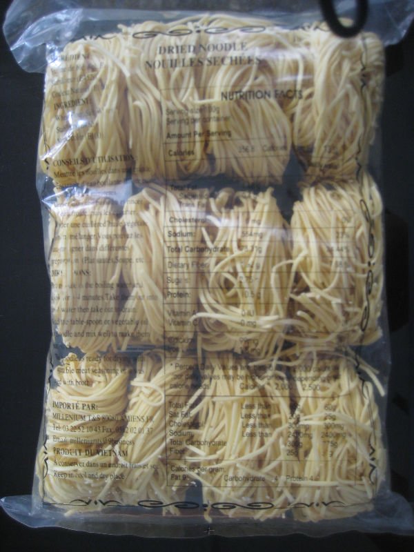 VEGETARIAN NOODLE 400GR, LOW FAT