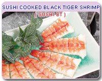 sushi  cooked   black   tiger   shrimp 