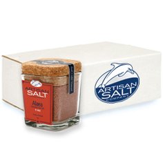 Alaea (Fine Grain) Hawaiian Red Sea Salt by Artisan - Cork Jar (Case of 12)