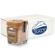 Bolivian Rose (Coarse Grain) Sea Salt by Artisan - Cork Jar (Case of 12)