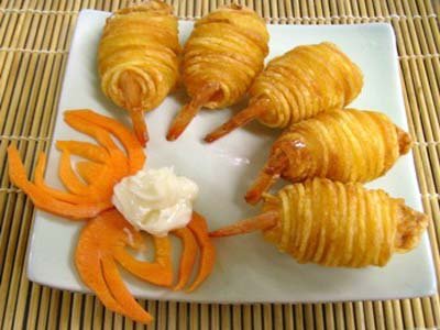 frozen potato shrimp spring roll