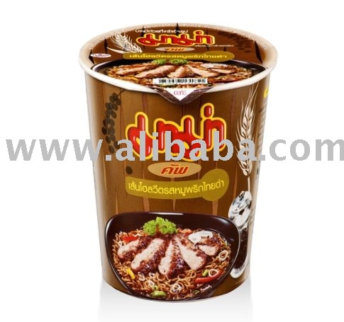 Instant Cup Whole Wheat Noodles Pork Flavor with Black Pepper