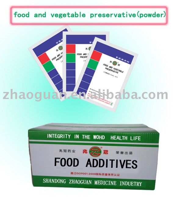 Zhao guan Brand Food Preserving Agent  product for  Fruit  ,Vegetable and Food