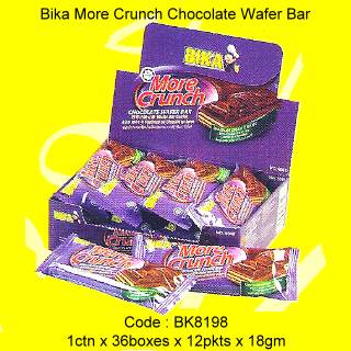 Bika More Crunch  Chocolate   Wafer   Bar 