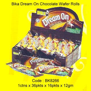 Bika Dream On Chocolate Wafer Rolls