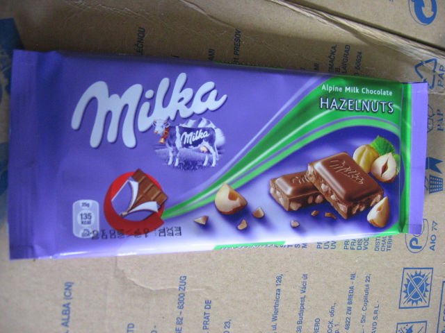 Milka Hazelnuts Alpine milk chocolate product of Kraft Foods,Bulgaria ...