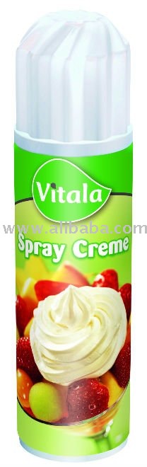 Non dairy whipping spray cream